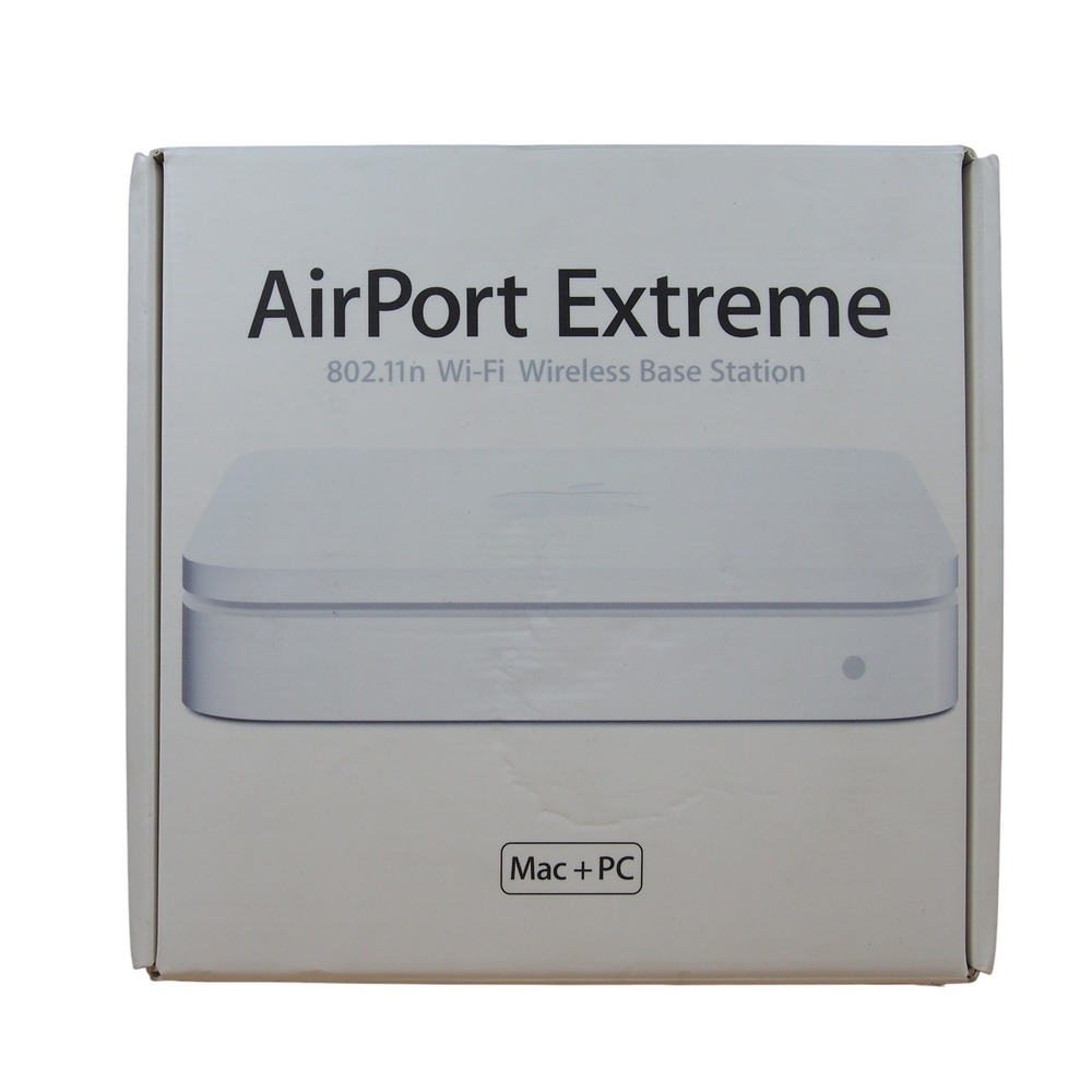 Apple AirPort Extreme Base Station A1143 2nd Gen MB053LL/A 802.11n WiFi Router